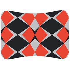 Abstract pattern geometric backgrounds   Velour Seat Head Rest Cushion