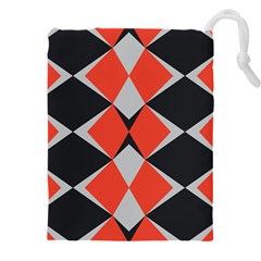 Abstract pattern geometric backgrounds   Drawstring Pouch (5XL)