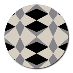 Abstract Pattern Geometric Backgrounds   Round Mousepads by Eskimos