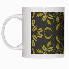 Folk flowers print Floral pattern Ethnic art White Mugs