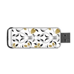 Folk Flowers Print Floral Pattern Ethnic Art Portable Usb Flash (one Side) by Eskimos