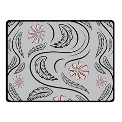 Folk Flowers Print Floral Pattern Ethnic Art Double Sided Fleece Blanket (small)  by Eskimos