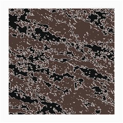 Brown And Black Abstract Vivid Texture Medium Glasses Cloth (2 Sides) by dflcprintsclothing