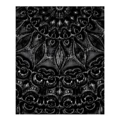 Charcoal Mandala Shower Curtain 60  X 72  (medium)  by MRNStudios