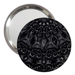 Charcoal Mandala 3  Handbag Mirrors by MRNStudios