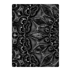 Charcoal Mandala Double Sided Flano Blanket (mini)  by MRNStudios