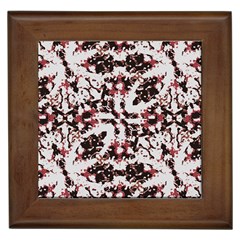 Texture Mosaic Abstract Design Framed Tile by dflcprintsclothing