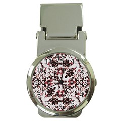 Texture Mosaic Abstract Design Money Clip Watches