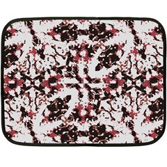 Texture Mosaic Abstract Design Double Sided Fleece Blanket (Mini) 