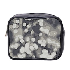 Gray Circles Of Light Mini Toiletries Bag (two Sides) by DimitriosArt