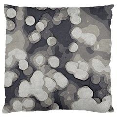 Gray Circles Of Light Large Cushion Case (two Sides) by DimitriosArt