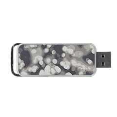 Gray Circles Of Light Portable Usb Flash (two Sides) by DimitriosArt