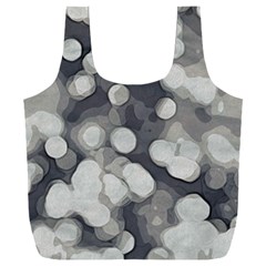 Gray Circles Of Light Full Print Recycle Bag (xxxl) by DimitriosArt