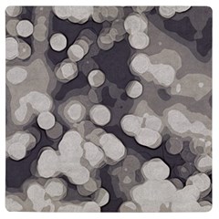 Gray Circles Of Light Uv Print Square Tile Coaster 