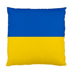 Flag Of Ukraine Standard Cushion Case (two Sides) by abbeyz71