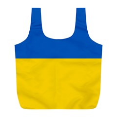 Flag Of Ukraine Full Print Recycle Bag (l) by abbeyz71