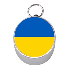 Flag Of Ukraine Mini Silver Compasses by abbeyz71