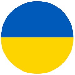 Flag Of Ukraine Wooden Bottle Opener (round)