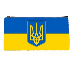 Flag Of Ukraine With Coat Of Arms Pencil Case by abbeyz71
