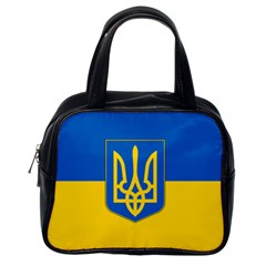 Flag Of Ukraine Coat Of Arms Classic Handbag (one Side) by abbeyz71