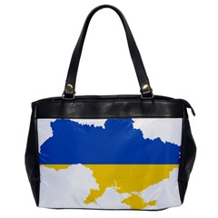 Ukraine Flag Map Oversize Office Handbag