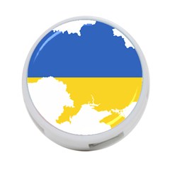 Ukraine Flag Map 4-port Usb Hub (one Side) by abbeyz71