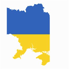 Ukraine Flag Map Small Garden Flag (two Sides) by abbeyz71