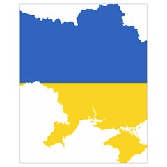 Ukraine Flag Map Drawstring Bag (small) by abbeyz71