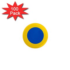 Roundel Of Ukrainian Air Force 1  Mini Magnets (100 Pack)  by abbeyz71