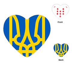 Coat Of Arms Of Ukraine Playing Cards Single Design (heart) by abbeyz71