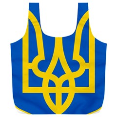 Coat Of Arms Of Ukraine Full Print Recycle Bag (xxxl) by abbeyz71