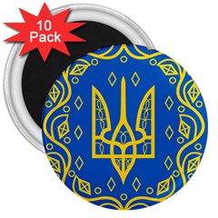 Coat Of Arms Of Ukraine, 1918-1920 3  Magnets (10 Pack)  by abbeyz71