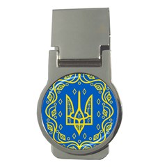 Coat Of Arms Of Ukraine, 1918-1920 Money Clips (round)  by abbeyz71