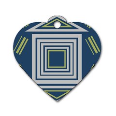 Abstract Pattern Geometric Backgrounds   Dog Tag Heart (one Side) by Eskimos