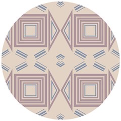 Abstract Pattern Geometric Backgrounds   Wooden Puzzle Round by Eskimos