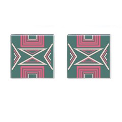 Abstract Pattern Geometric Backgrounds   Cufflinks (square) by Eskimos