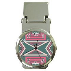 Abstract Pattern Geometric Backgrounds   Money Clip Watches by Eskimos