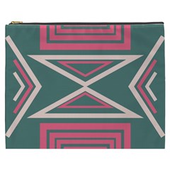 Abstract Pattern Geometric Backgrounds   Cosmetic Bag (xxxl) by Eskimos