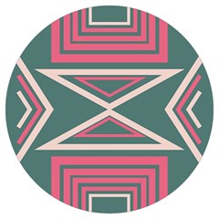 Abstract Pattern Geometric Backgrounds   Round Trivet by Eskimos