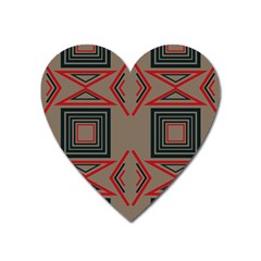 Abstract Pattern Geometric Backgrounds   Heart Magnet by Eskimos