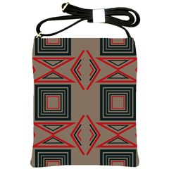 Abstract Pattern Geometric Backgrounds   Shoulder Sling Bag by Eskimos