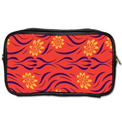 Folk flowers print Floral pattern Ethnic art Toiletries Bag (Two Sides)