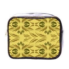 Folk Flowers Print Floral Pattern Ethnic Art Mini Toiletries Bag (one Side) by Eskimos