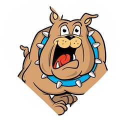 Bulldog-cartoon-illustration-11650862 Wooden Puzzle Heart by jellybeansanddinosaurs