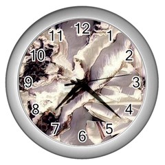 Abstract Wannabe Two Wall Clock (silver)