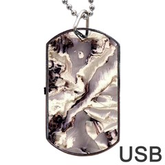 Abstract Wannabe Two Dog Tag Usb Flash (one Side) by MRNStudios