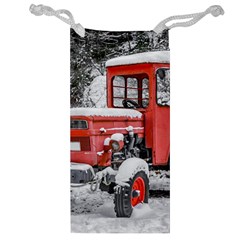 Tractor Parked, Olympus Mount National Park, Greece Jewelry Bag by dflcprintsclothing