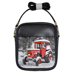 Tractor Parked, Olympus Mount National Park, Greece Girls Sling Bag by dflcprintsclothing