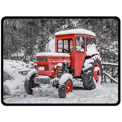 Tractor Parked, Olympus Mount National Park, Greece Fleece Blanket (large)  by dflcprintsclothing