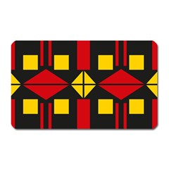 Abstract Pattern Geometric Backgrounds   Magnet (rectangular) by Eskimos